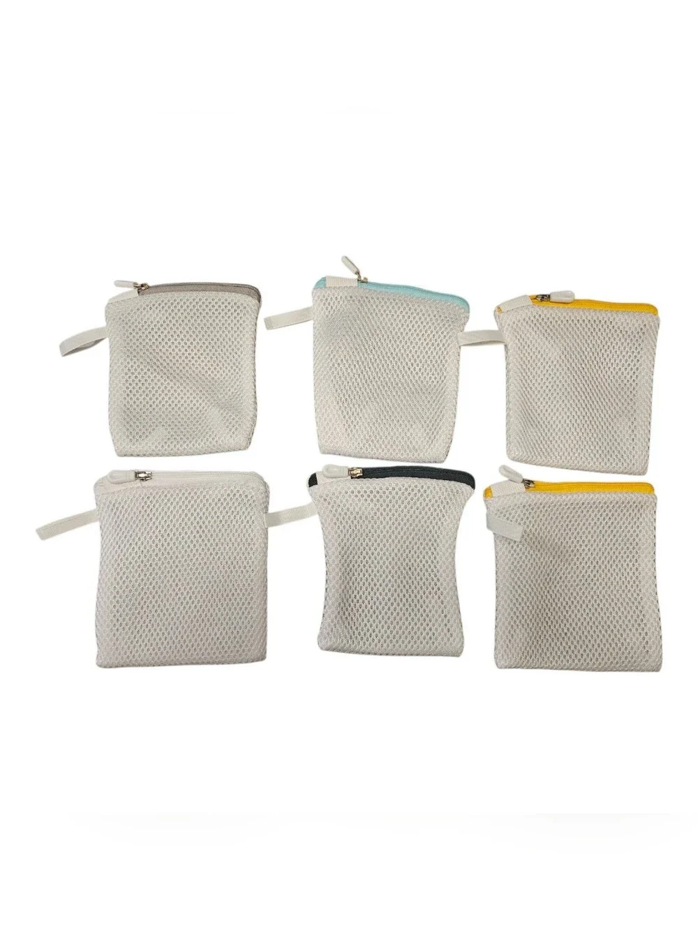 Set Of 6 Small Mesh Laundry Wash Bags for Lingerie Bras Underwear Stockings